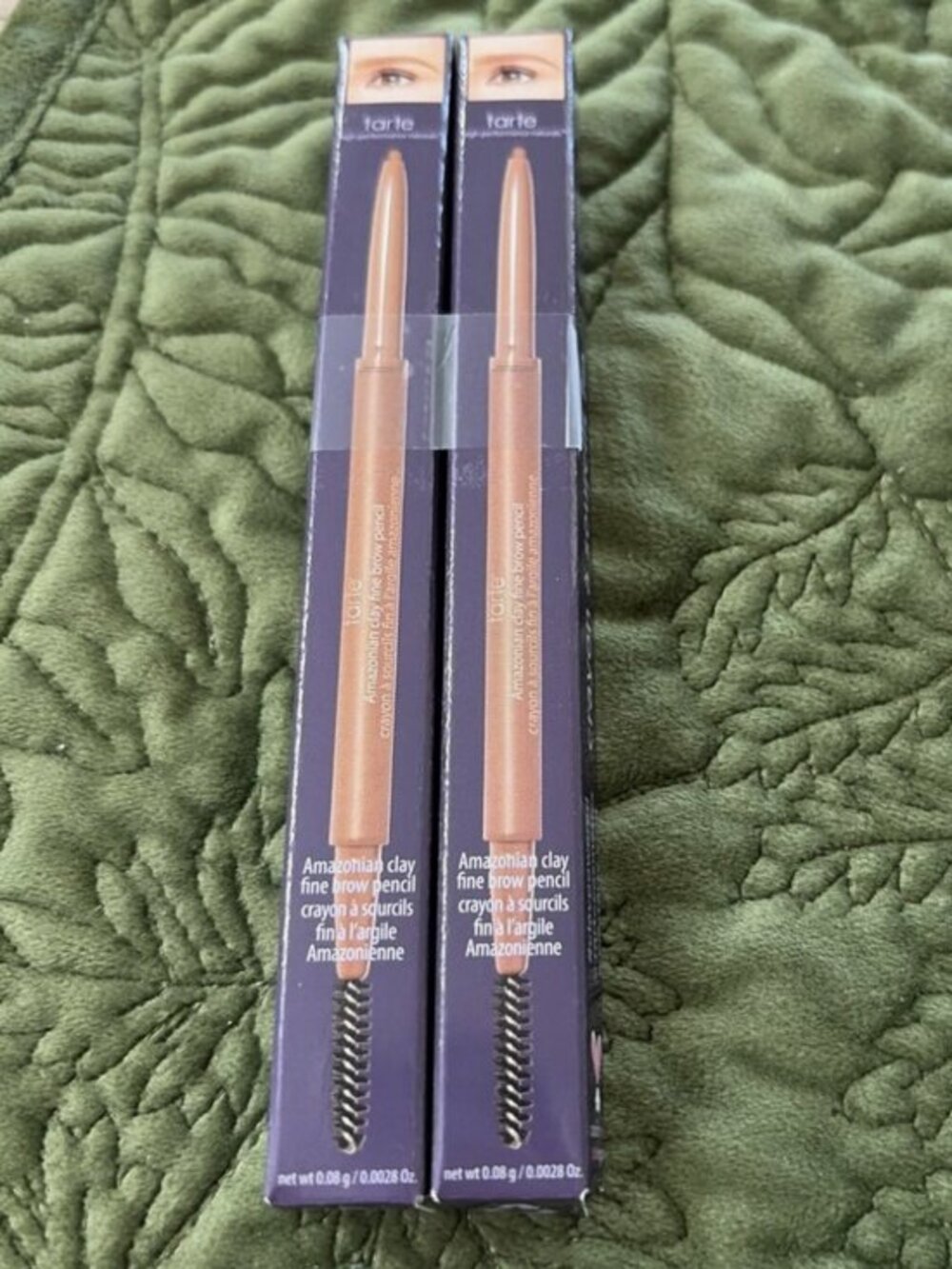 Tarte 2 Pack  Amazonian Clay Fine Brow Pencil-Taupe-NEW In Box
